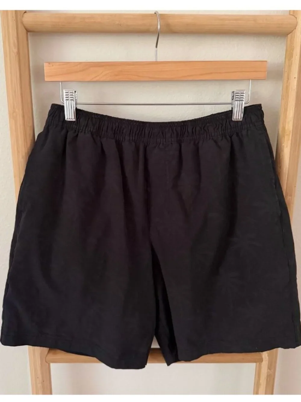 Chubbies Black 7” Lined Performance Swim Shorts Men’s Large Athletic Gym Running